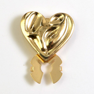 Boutons De Manchette En Alliage, Forme Cœur Simple, Collection Romantique h5 