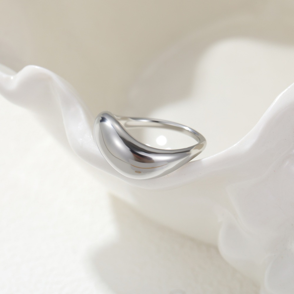 Bagues Minimalistes Et Élégantes En Acier Inoxydable Doré, De Forme Irrégulière, À Porter Au Quotidien. Elles Sont Imperméables Et Conçues Pour Être Portées Au Quotidien. h5Image3