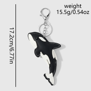 Porte-Clés En Cuir Représentant Des Animaux Marins Mignons De Couleurs Variées, Série Simple h5 Image2