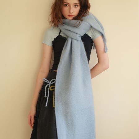 Écharpes d'hiver en laine et polyester à pompons, couleur unie, de la série Simple 2
