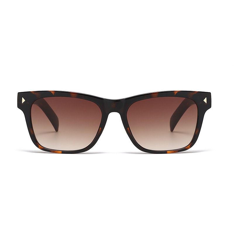Lunettes De Soleil Unisexes Simple Series, Décontractées, Unies, À Imprimé Léopard Dégradé, Couleur Unie. h5Image3