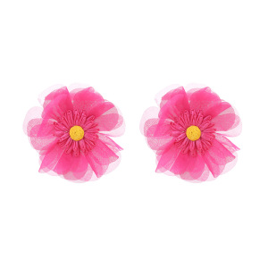 Boucles D'Oreilles Puces Pour Femmes, Collection Romantique, Motif Floral. h5 Image5