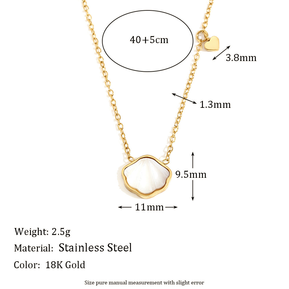 Colliers Pendentifs Pour Femmes, Simples, Couleur Or, Motif Coquillages 
