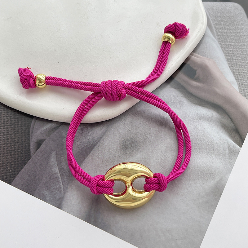 Bracelets Tressés En Corde De Forme Irrégulière Pour Femmes 