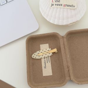 Pinces À Cheveux En Plastique À Pois Rétro De La Série Romantique h5 