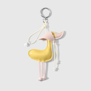 Breloques De Sac En Cuir Pour Femme, Motif Petit Canard Mignon, Collection Simple Series h5