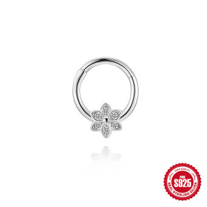 Boucles D'Oreilles Pour Femme En Moissanite S925 Plaqué Platine, Forme Ronde Simple Et Luxueuse, Ornées De Pierres Précieuses. h5