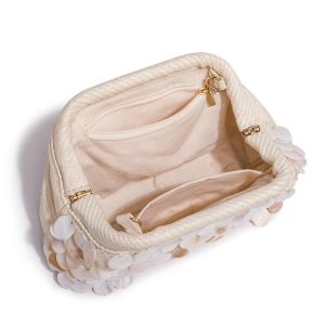Sac À Oreiller Pour Femme, Style Soirée, Couleur Unie, Tissé, Motif Coquillages. h5 Image4