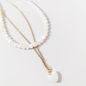 Colliers Superposés Pour Femmes Avec Coquillages En Forme De Cœur h5 Image4