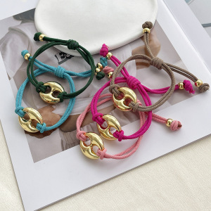 Bracelets Tressés En Corde De Forme Irrégulière Pour Femmes h5 Image3