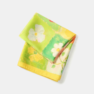 Écharpes D'Été En Polyester Multicolores À Fleurs Douces, Collection Romantique h5 Image4