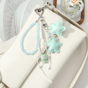 Collection Simple - Perles Fleurs Douces - Breloques En Cuir Étoile h5 Image6