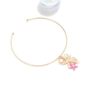 Colliers Pendentifs Femme En Alliage, Motif Étoile De Mer, Style Vacances Océaniques h5 Image3