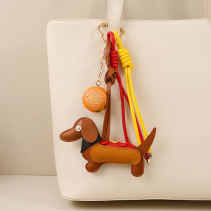 Porte-Clés De Sac En Pu De Couleur Assortie, Style Décontracté, Motif Animal Torsadé, Série Simple h5 Image3