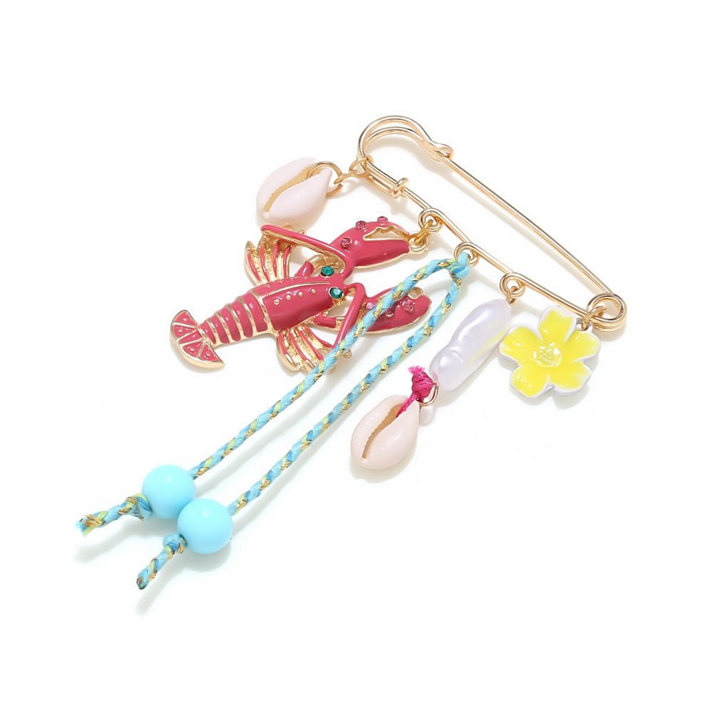 Broches En Alliage Coquillage Style Animaux De Vacances h5Image3