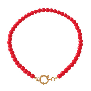 Colliers De Perles De Verre Pour Femmes, En Perles De Couleur Unie h5 