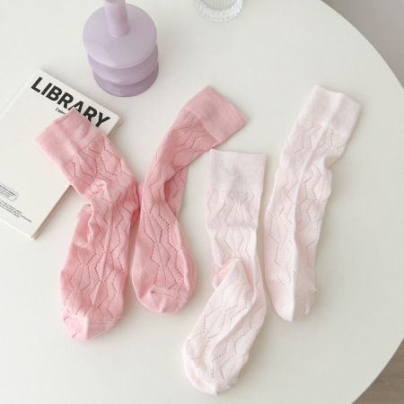 Chaussettes mi-mollet unies basiques 2