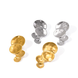 Boucles D'Oreilles Clous Punk En Acier Inoxydable Imperméables Pour Femmes h5 Image4