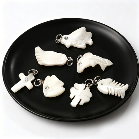 Pendentifs en coquillage de trèfle à faire soi-même 2