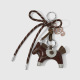 Un porte-clés poney marron foncé Image3