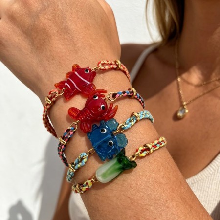 Bracelets tressés pour femmes, style océanique, en corde tressée dorée