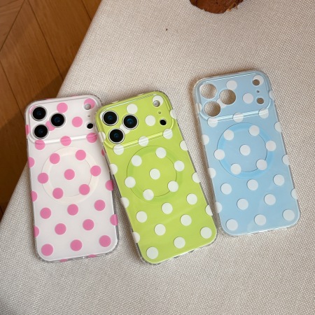 Étuis de téléphone unisexes à pois colorés 2