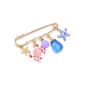 Broches En Résine En Forme D'Étoile De Mer, Style Vacances Océaniques h5 Image3