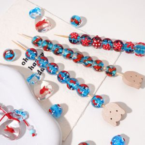 Collection Romantique - Perles De Perles Émaillées En Forme Irrégulière, Style Océanique, À Faire Soi-Même, Inspirées Par Les Poissons Et Inspirées De L'Océan. Collection Diy. h5 Image2