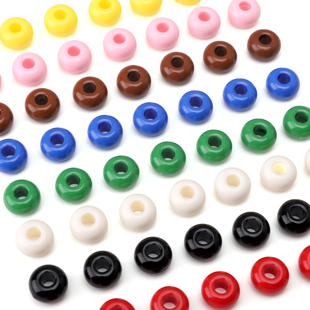 Perles De Résine Rondes Unies, Simples Et Faciles À Réaliser Soi-Même, Série De Perles En Résine. Image5