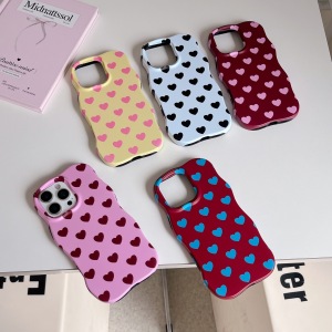 Coque De Téléphone Premium Colorée Plein Écran En Forme De Petit Cœur Givrée h5 Image2