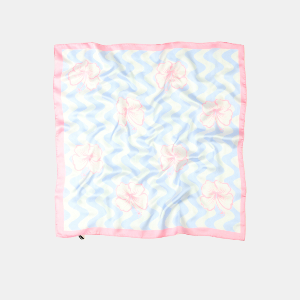 Écharpes D'Été En Polyester À Rayures Douces Et Motifs Trèfle Multicolores, Collection Romantique 