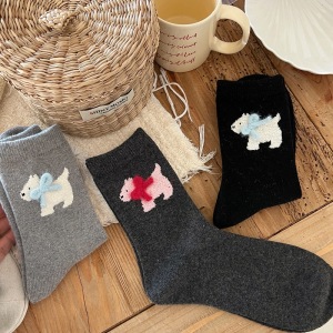 Chaussettes Mi-Mollet À Petits Motifs Animaux Mignons Et Rebondissants h5 Image2