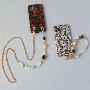 Chaîne De Perles Rétro Simple Series En Acrylique Pour Sac Ou Téléphone h5 Image2