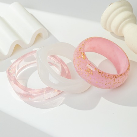 Bracelets pour femmes en résine à dégradé de couleurs 2