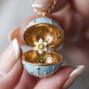 Colliers Pendentifs Pour Femmes, Collection Romantique, Motif Floral Mignon, Couleur Cuivre Et Or h5 Image2