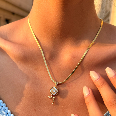 Colliers pendentifs rétro quotidiens pour femmes, en acier inoxydable étanche, couleur or, ornés de strass