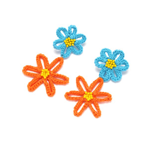 Boucles D'Oreilles Pendantes Pour Femmes En Fil À Fleurs Douces De La Série Romantique h5 Image5