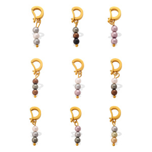 Pendentifs En Perles Artificielles Couleur Or, Étanches, En Acier Inoxydable, De La Série Simple Daily Beads h5 Image5