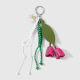 Un charm de sac en forme de tulipe rose rouge Image2