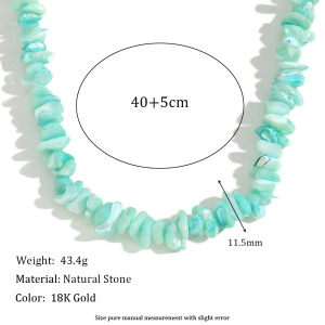 Colliers De Perles Simples En Pierres Naturelles Pour Femmes h5