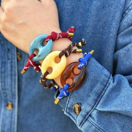 Bracelets à breloques pour femmes en corde de forme irrégulière