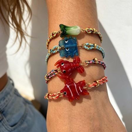 Bracelets tressés pour femmes, style océanique, en corde tressée dorée 2