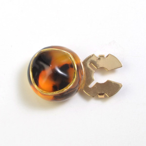 Boutons De Manchette En Alliage À Dégradé De Couleurs, Forme Irrégulière, Collection Quotidienne Simple Series h5
