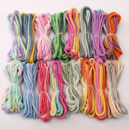 Cordons tressés de couleurs mélangées, série simple à faire soi-même, pour la création de bijoux