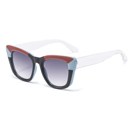 Lunettes de soleil unisexes Simple Series rétro à imprimé léopard et dégradé de couleurs. 2