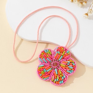 Collection Ethnique - Perles De Fleurs Pour Les Vacances - Breloques En Tissu Pour Sacs h5 Image4