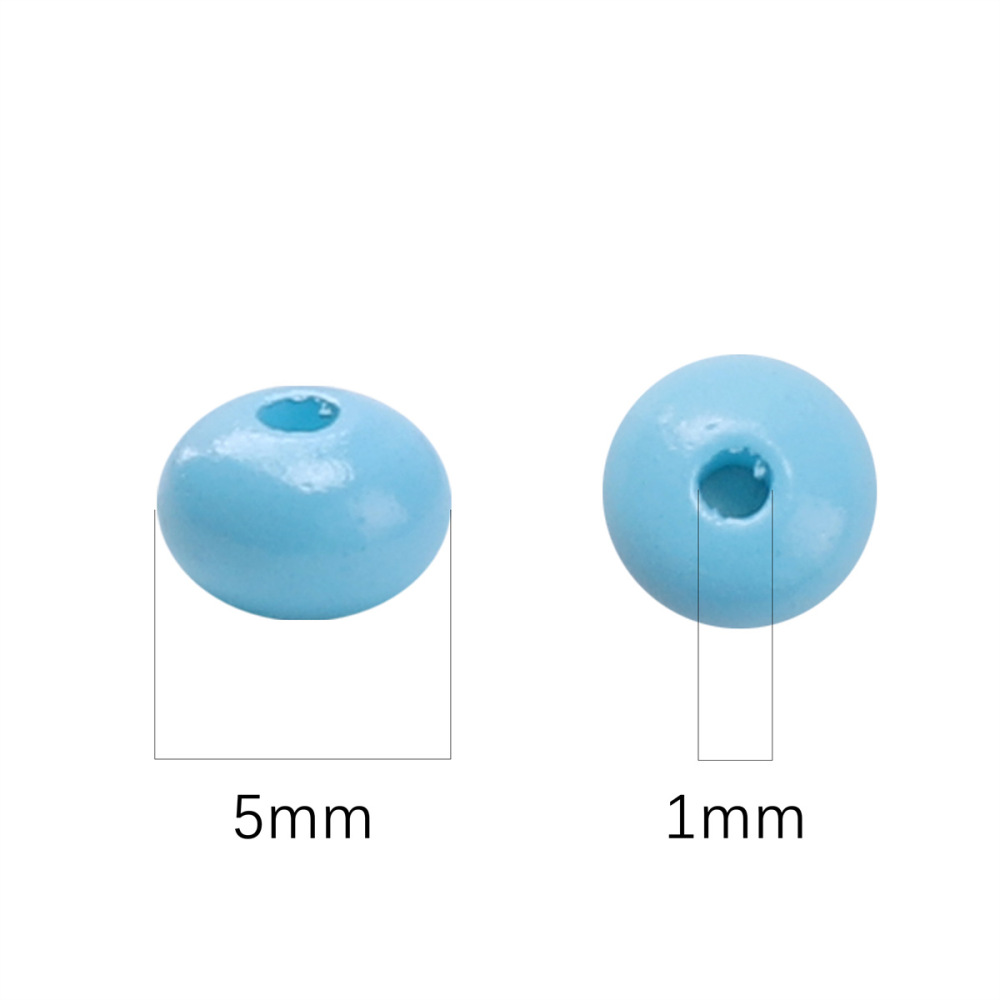 Perles De Verre Rondes Unies, Simples Et Faciles À Réaliser Soi-Même, Série De Perles En Verre. Image4