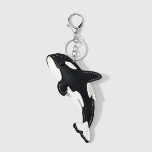 Porte-Clés En Cuir Représentant Des Animaux Marins Mignons De Couleurs Variées, Série Simple h5 
