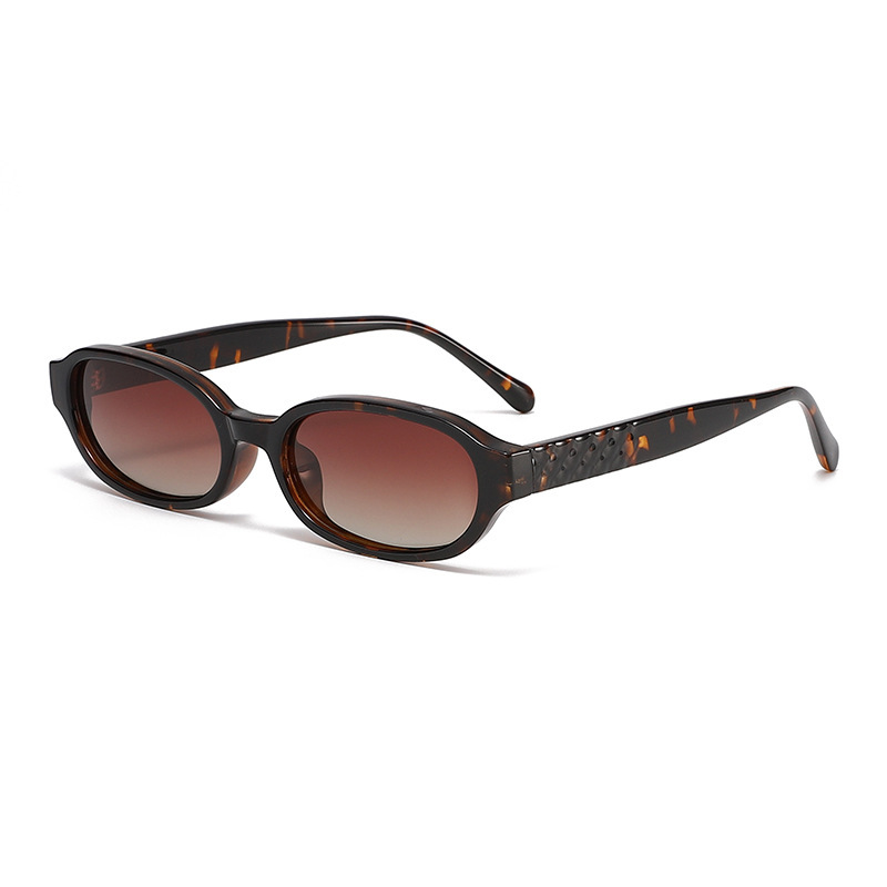 Lunettes De Soleil Décontractées À Imprimé Léopard, Couleur Unie, De La Série Simple Image3