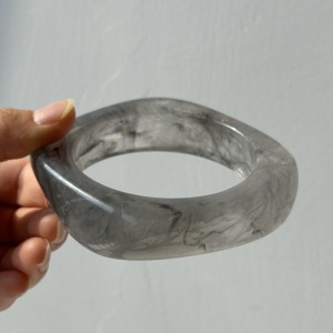 Bracelets En Acrylique À Dégradé De Couleurs, Forme Irrégulière Et Décontractée, Collection Simple Series h5 
